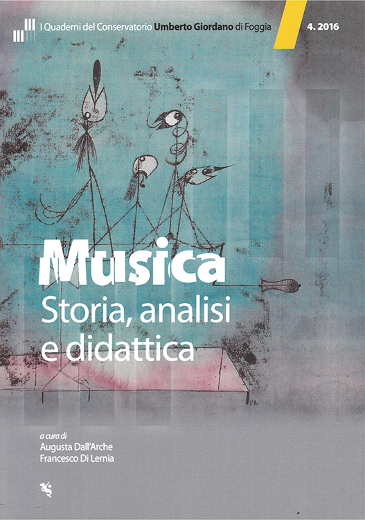 I quaderni del Conservatorio Umberto Giordano di Foggia 2017 Dario Savino Doronzo